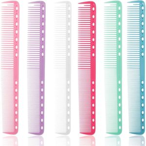 JGS Premium - Professionele kapperskam set van 6 stuks voor mannen en vrouwen - antistatisch en geschikt voor verschillende haartypes en styling - kleur A