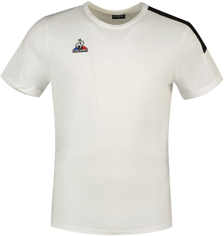 Le Coq Sportif Presentation Bicolore N°1 T-shirt Met Korte Mouwen Wit L Man