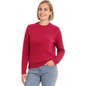 Warme korte trui, hoge hals, dik gebreid