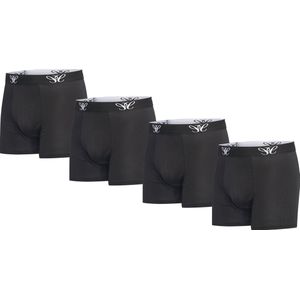 Cappuccino Italia - Heren Onderbroeken 4-Pack Boxers - Zwart - Maat XL