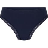 Hunkemöller Dames Lingerie String Lola - Blauw - maat XS