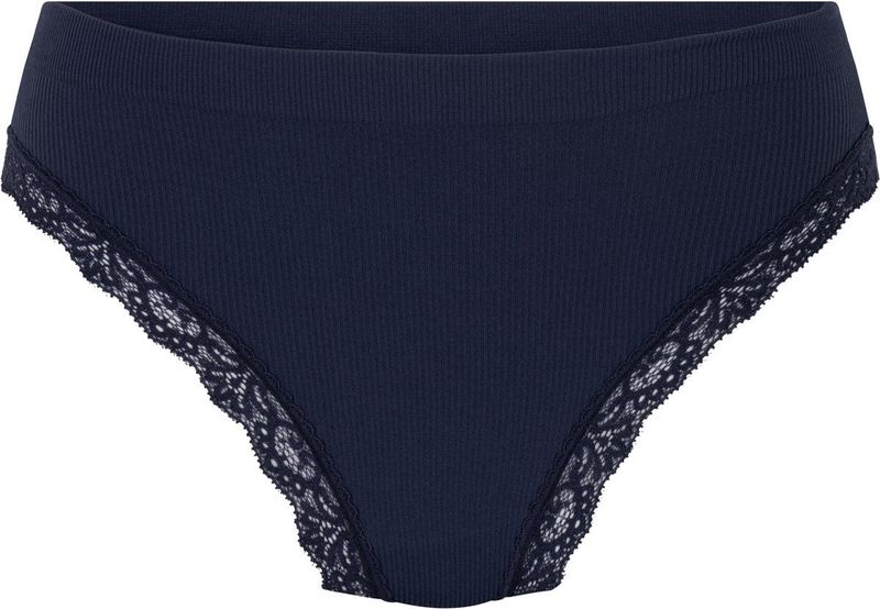 Hunkemöller Dames Lingerie String Lola - Blauw - maat XS