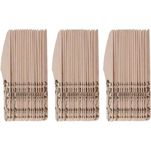 Esschert Design Messen - hout - 60x - kruidenopdruk - 16 cm - BBQ/Verjaardag/Camping/Party