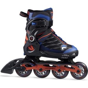 Fila Inlineskates Wizy Alu Jongens Zwart/blauw/rood Maat 32-35