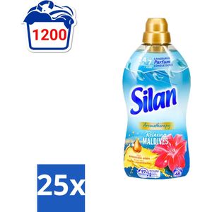 Silan Aromatherapy - Wasverzachter - Relaxing Maldives - Essentiële Oliën en Langdurige Parfum - 48 Wasbeurten - 1.056L - Bulkverpakking - 25 stuks