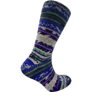 The Sockmaker sokken heren 41-46 - 1-pack Knitted - duurzaam - Merino - Blue