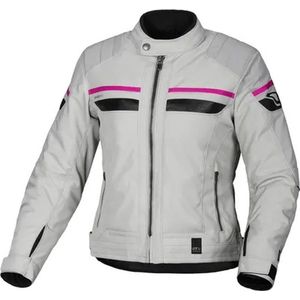 Macna Oryon Dames Light Grey Jackets Textile Waterproof Ladies L - Maat - Jas