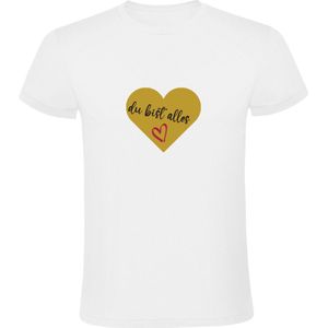 Du Bist Alles Heren T-shirt | Jij bent Alles | Liefde | Valentijnsdag | Verliefd | Verloving | Huwelijk | Huwelijksaanzoek | Peter Maffay | Shirt