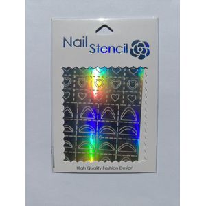 Nagel sjabloon - nagel sjablonen - nail stencil - herbruikbare sjablonen voor nail art en manicure - Nail stencil set assorti – sjablonen voor nail art en manicure - nagelaccessoires