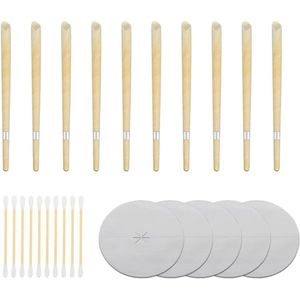 Allecto Plus - Oorpomp voor het reinigen van oren met 10 stuks oorsmeerkandelaars.