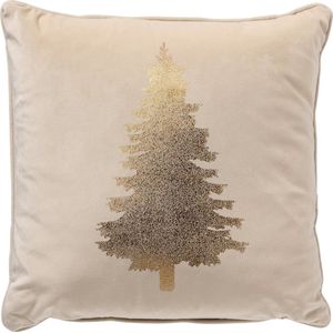TREE - Sierkussen 45x45 cm - Kerst - Whisper White - wit