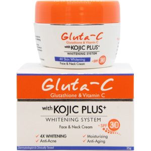 Gluta-C 4x skin lightening gezicht en nek crème SPF30, 25gr