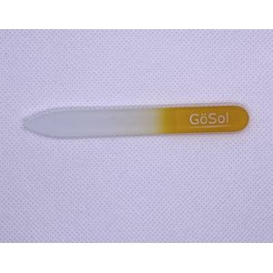 Nagelvijl|Glasvijl | merk Gösol | geschikt voor broze nagels | mini | kleur geel