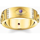 Thomas Sabo - Ring - Veelkleurig - Zilver - Geel Goud Verguld - Zirkoon