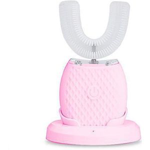 Elektrische Tandenborstel - Tanden Bleker - 360 Graden Tandenborstel - Elektrische tandenborstel met basis - Intelligent Whitening Kit Toothbrush - Toothbrush - Whitening Kit - Tanden Bleken - Tandenborstel - Elektrisch - 360° Tandenborstel - Roze