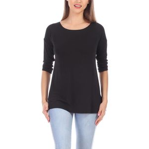 Merry Styl – Overhemd – Lang - Met Kant – Zwart – XS - MS-MS10-318-BL