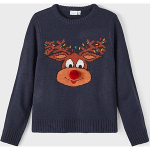 NAME IT NKNRICHRISTMAS  LS KNIT Unisex Trui - Maat 134/140