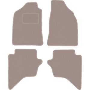 Beige velours vloermatten voor: Mazda BT-50 pick-up (2007-2012)