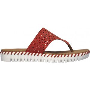 Skechers Sepulveda Larkspur slippers rood - Maat 40