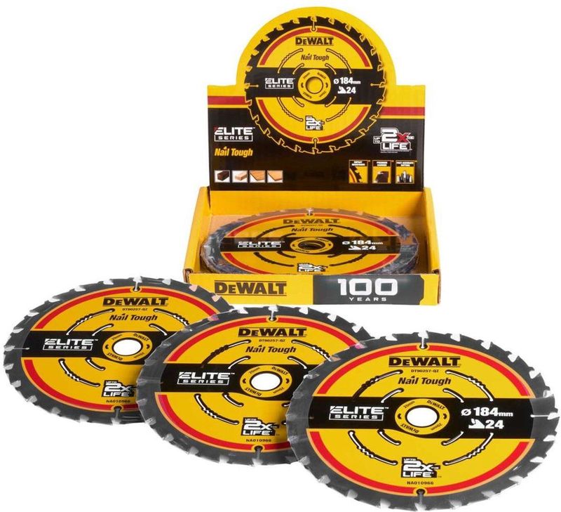 Zaagblad - Hout - 184 x 20 mm - Hardmetaal - 24 Tandengroeven