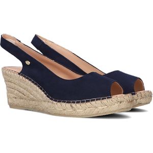 Fred De La Bretoniere 153010268 Espadrilles - Met Sleehak - Dames - Blauw - Maat 40