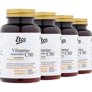 Etos Vitamine C - 240 mg - 4 x 300 kauwtabletten