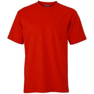 James and Nicholson Dames/dames Poplin-shirt met lange mouwen (Tomatenrood)