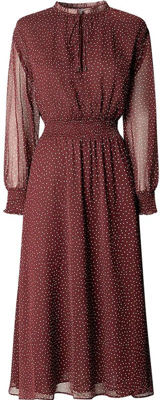 Pepe Jeans Mariette Midi-jurk Met Lange Mouwen