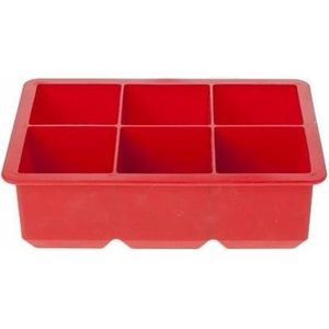 Cosy & Trendy ijsblokjes vorm 6 kubussen - Rood