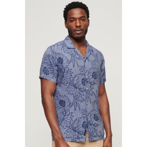 Superdry - Linnen Overhemd - Botanische Print - Korte Mouwen