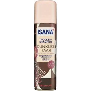 Droogshampoo Donker Haar - Isana | 200 ml | Droogshampoo voor donker haar - Langdurige frisheid en volume - Anti-vet formule