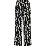 DreiMaster - Stof Broek - Zwart Wit - Dames