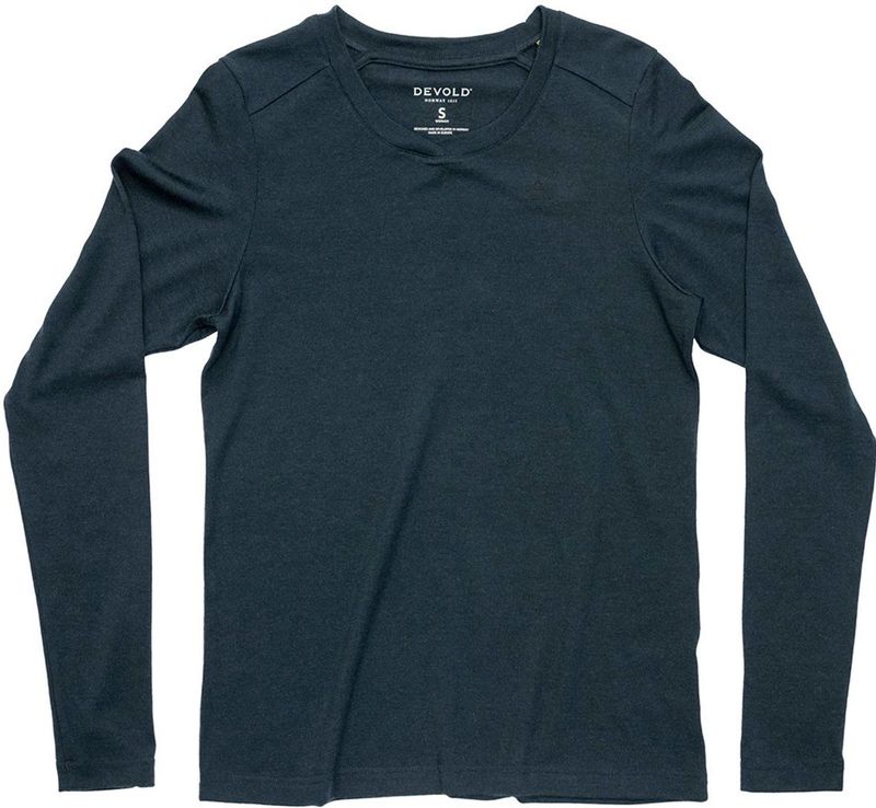 Devold Of Norway - Premium T-shirt - Blauw - Lange Mouwen - Vrouw