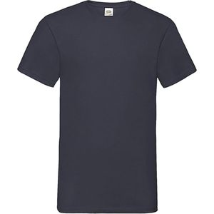 Fruit Of The Loom - 5 Stuks Valueweight T-Shirts V-Hals - Blauw - XL