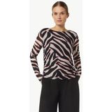 comma - T-shirt - Lange Mouwen - All-over Print