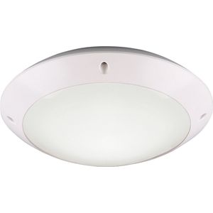 LED Plafondlamp - Torna Camiro - Opbouw Rond - Waterdicht IP54 - E27 Fitting - Mat Wit - Kunststof