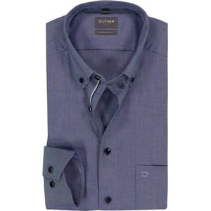 OLYMP - Luxor - Overhemd - Rookblauw - Comfort Fit