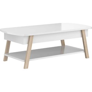 Parisot - Salontafel - Wit - 130x65x45 cm