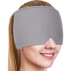 Bovista Migraine Muts - Migraine Masker - Hoofdpijn - Cap - Headache Relief Cap - Half Gel - Grijs