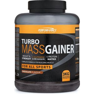 Performance - Turbo Mass Gainer (Chocolate - 3000 gram) - Weight gainer - Mass gainer - Sportvoeding - 40 shakes