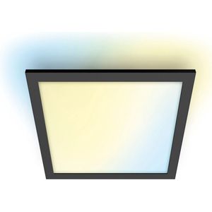 WiZ Plafondlamp Panel Vierkant Zwart - Slimme LED-Verlichting - Warm- tot Koelwit Licht - Geïntegreerd LED - 36W