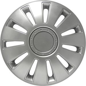 Wieldoppen Set van 4 voor Stalen Velgen - 13 Inch Zilver