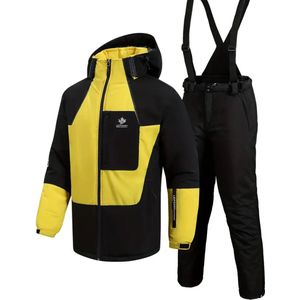 Bovista Skipak - SkiBroek - Skijas - Ski Suit - Wintersport - Heren - 2-Delig - Geel - Maat S