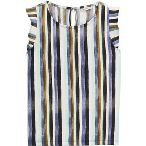 TOM TAILOR Denim T-shirt voor dames, 37994 - aquarelstreep, XXL