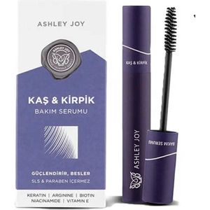 Ashley Joy Eyebrow & Eyelash serum - Wenkbrauw- en Wimperverzorgingsserum - Versterkt & Voedt - Creëert sterkere en Volumevolle look - Vookomt breken - Keratine - Arginine - Biotine - Niacinamide - Vitamine E - 6 ml