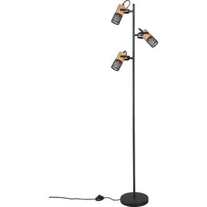 Trio Leuchten manon - Vloerlamp - 3 lichts - H 150 cm - Zwart
