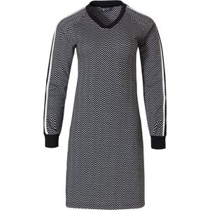 Dames homedress met v-hals 'sporty monochrome chic fashion'