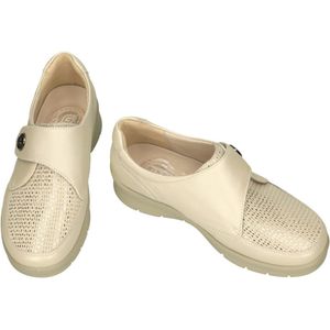 G-comfort - Dames - Ballerina's - Crème - Comfort Schoenen