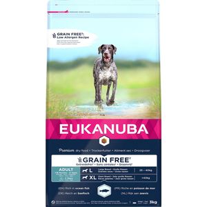 Eukanuba - Honden Droogvoer - Hond - Euk Grainfree Ocean Fish Adult Large Breed 3kg - 1st