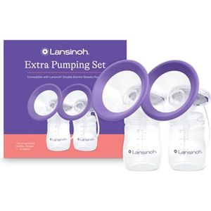 Extra Borstkolf Set met Borstcups en Opvangflessen - Comfortabel en Hygiënisch Pompen
